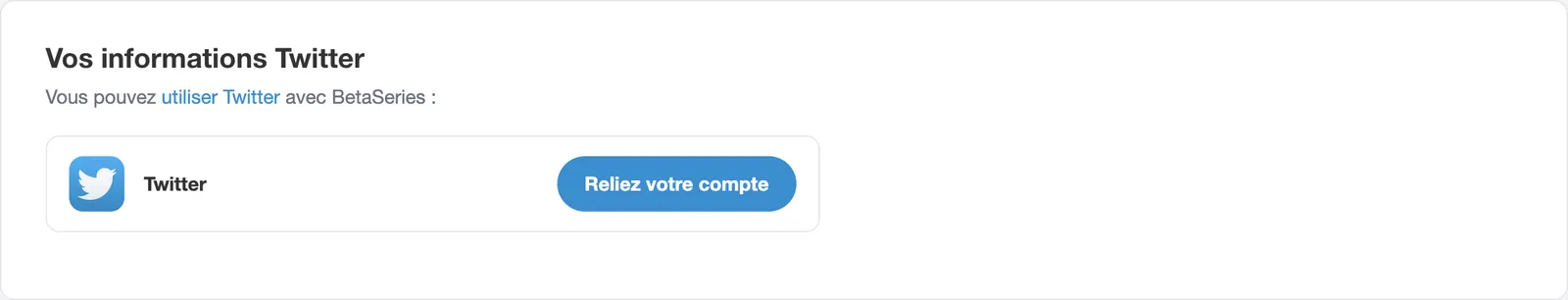 Page Twitter du compte